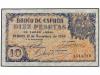 ESTADO ESPAÑOL. 10 Pesetas. 21 Noviembre 1936. RARO EN ESTA 