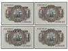 ESTADO ESPAÑOL. Lote 4 billetes 1 Peseta. 22 Julio 1953. Mar
