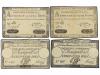BILLETES EXTRANJEROS. Colección 12 ASSIGNAT de diversos nomi