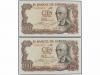ESTADO ESPAÑOL. Lote 6 billetes 100 Pesetas. 1953, 1965 y 19
