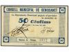 CATALUNYA. 50 Cèntims. 1 Juny 1937. C.M. de BENISSANET. (Lev