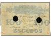 BANCO DE ESPAÑA. 100 Escudos. 2 Enero 1871. Amarillo y negro