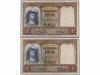 GUERRA CIVIL, ZONA REPUBLICANA. Lote 5 billetes 500 Pesetas.
