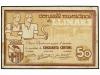CATALUNYA. 50 Cèntims. Juny 1937. C.M. de LLINARS. (Manchita