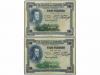 BILLETES ESPAÑOLES. Lote 21 billetes 1, 2, 5 (2), 25 (3), 50