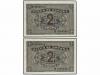 ESTADO ESPAÑOL. Lote 2 billetes 2 Pesetas. 30 Abril 1938. Ca