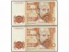 JUAN CARLOS I. Lote 10 billetes 200 Pesetas. 16 Septiembre 1