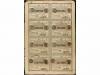 DOCUMENTOS y VARIOS. Conjunto de 19 hojas completas de bille