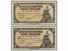 ESTADO ESPAÑOL. Lote 2 billetes 5 Pesetas. 18 Julio 1937. Po