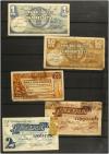 BILLETES LOCALES GUERRA CIVIL. Lote 104 billetes. Incluye 88