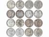 LOTES CENTENARIO. Lote 8 monedas 50 Céntimos. 1880 a 1926. A