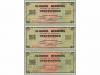 ESTADO ESPAÑOL. Lote 3 billetes 25 Pesetas. 20 Mayo 1938. Gi