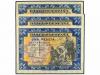ESTADO ESPAÑOL. Lote 3 billetes 1 Peseta. 1 Junio 1940. Hern