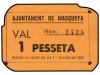 CATALUNYA. 1 Pesseta. 1 Juliol 1937. Aj. de Masquefa. Cartón