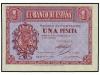 ESTADO ESPAÑOL. 1 Peseta. 12 Octubre 1937. Serie C. Ed-425a.