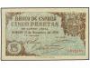 ESTADO ESPAÑOL. 5 Pesetas. 21 Noviembre 1936. Dos pliegues. 