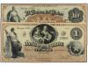 BILLETES EXTRANJEROS. Lote 2 billetes 1 y 10 Pesos. 187x. CH