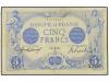 BILLETES EXTRANJEROS. 5 Francos. 1912. FRANCIA. Pick-70. MBC