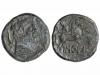 MONEDAS HISPÁNICAS. As. 120-20 a.C. BASCUNES. (PAMPLONA). Ca
