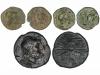 MONEDAS GRIEGAS. Lote 3 monedas Triens (2) y As. 193-150 a.C