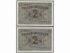 ESTADO ESPAÑOL. Lote 2 billetes 2 Pesetas. 30 Abril 1938. Ca