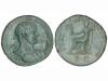 IMPERIO ROMANO. Sestercio. Acuñada el 119-121 d.C. ADRIANO. 