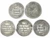 OMEYAS-CALIFATO DE DAMASCO. Lote 5 monedas Dirham. 86, 90, 1