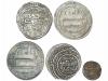 MUNDO ISLÁMICO. Lote 5 monedas. AR. Incluye Dirham Califato 