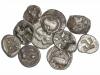 MONEDAS GRIEGAS. Lote 10 divisores. AR. Diferentes cecas. A 