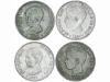 FALSAS de ÉPOCA. Lote 4 monedas 5 Pesetas. AR. 1889 (*_-_) P