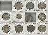 LOTES CENTENARIO. Lote 11 monedas 1, 2 Pesetas (9), 50 Centa