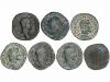 IMPERIO ROMANO. Lote 7 monedas Sestercio. ALEJANDRO SEVERO (