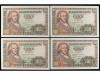 ESTADO ESPAÑOL. Lote 4 billetes 100 Pesetas. 2 Mayo 1948. Ba