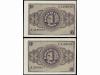 ESTADO ESPAÑOL. Lote 2 billetes 1 Peseta. 30 Abril 1938. Ser
