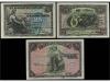 BANCO DE ESPAÑA. Lote 3 billetes 25 (2) y 50 Pesetas. 24 Sep