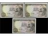 ESTADO ESPAÑOL. Lote 3 billetes 100 Pesetas. 19 Febrero 1946