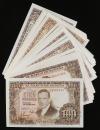 ESTADO ESPAÑOL. Lote 36 billetes 100 Pesetas. 7 Abril 1953. 