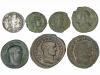 IMPERIO ROMANO. Lote 11 monedas Pequeños bronces (10) y 1 Si