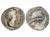 IMPERIO ROMANO. Denario. Acuñada posterior al 141 d.C. FAUST