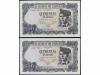 ESTADO ESPAÑOL. Lote 2 billetes 500 Pesetas. 23 Julio 1971. 