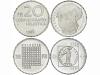 SUIZA. Lote 2 monedas 20 Francos. 1993 y 1998. AR. Paracelsu