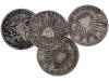 MÉXICO. Lote 4 monedas 2 Reales. ZACATECAS. AR. 1825 Z, 1826