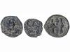 MONEDAS BIZANTINAS. Lote 3 monedas Follis. ROMANO III, BASIL