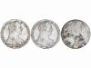 AUSTRIA. Lote 3 monedas Thaler (2) y 8 Reales. 1780-SF. MARÍ