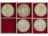 CARLOS IV. Lote 5 monedas 8 Reales. 1795, 1796, 1798, 1799 y