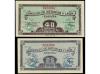 GUERRA CIVIL, ZONA REPUBLICANA. Lote 2 billetes 25 y 40 Cént