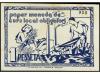 CATALUNYA. 1 Pesseta. 9 Juliol 1937. C.M. de GLEVINYOL DE TE