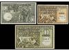 CATALUNYA. Lote 3 billetes 1, 2, 10 Pessetes. SECCIÓ COOPERA