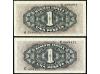 ESTADO ESPAÑOL. Lote 2 billetes 1 Peseta. 4 Septiembre 1940.