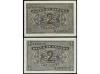 ESTADO ESPAÑOL. Lote 2 billetes 2 Pesetas. 30 Abril 1938. Ca